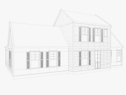 Classical American Houses Collection 3D Model