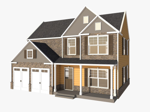 Classical American Houses Collection 3Dモデル