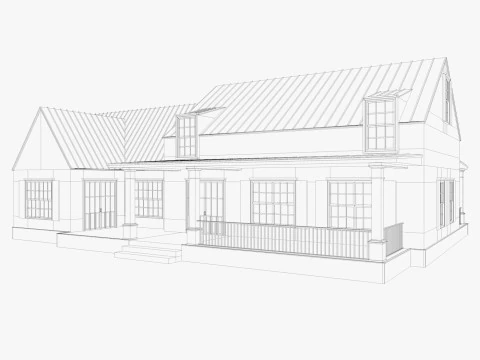 Classical American Houses Collection 3D Model