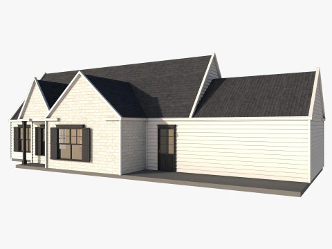 Classical American Houses Collection 3D Model