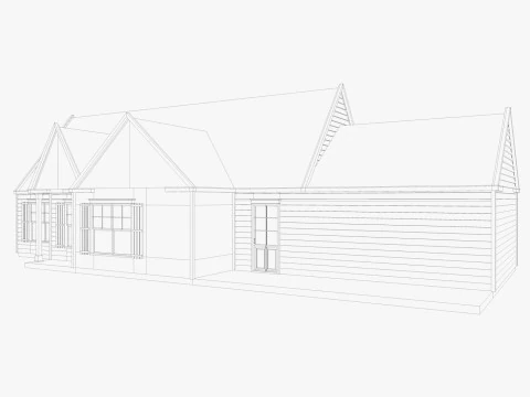 Classical American Houses Collection 3D Model