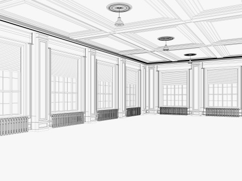 Loft interior 8 3D Модель