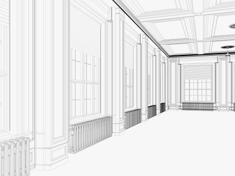 Loft interior 8 3D Модель