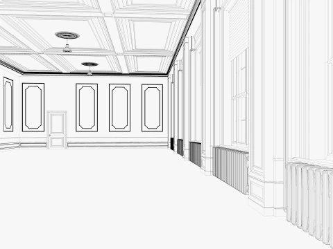 Interno del sottotetto 8 Modello 3D