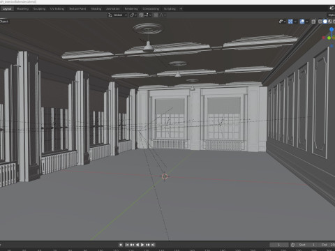 Loft interior 8 3D Модель