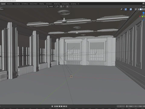 Interno del sottotetto 8 Modello 3D