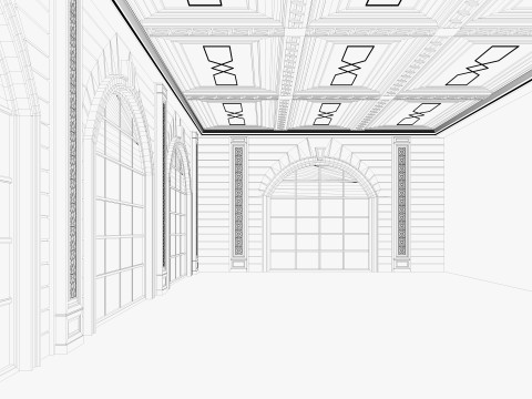 Loft interior 7 3D Model