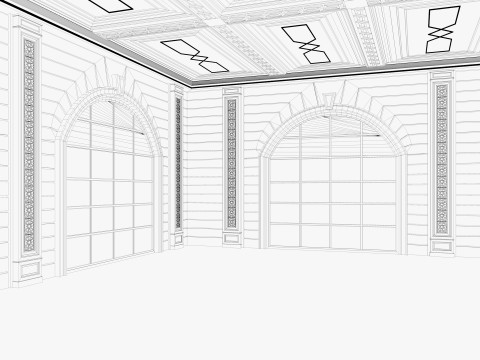 Loft interior 7 3D Model