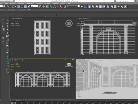 Loft interior 7 3D Model