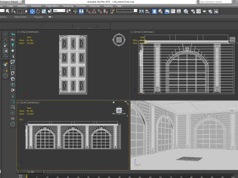 ロフトインテリア7 3Dモデル