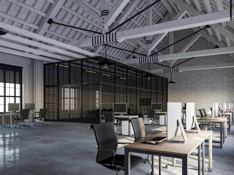 Loft Office 14 Model 3D
