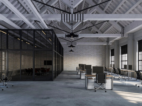 Loft Office 14 Model 3D