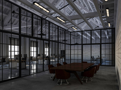 Loft Office 14 Model 3D
