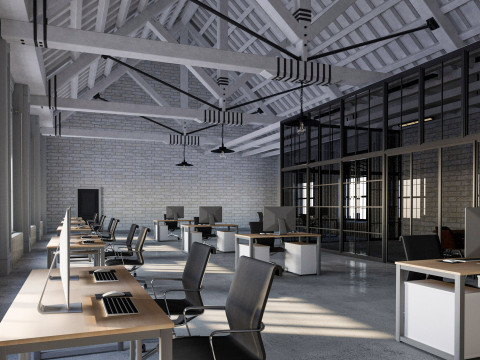 Loft Office 14 Model 3D