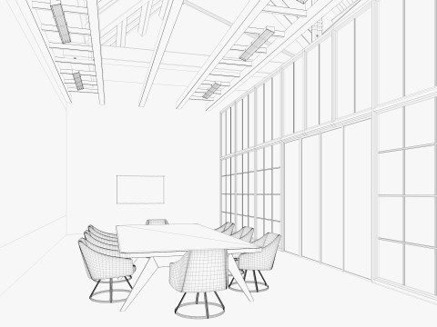 Loft Office 14 Model 3D