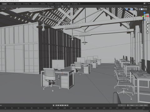 Loft Office 14 Model 3D