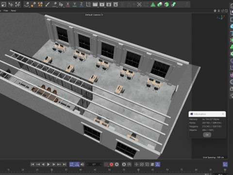 Loft Office 14 Model 3D