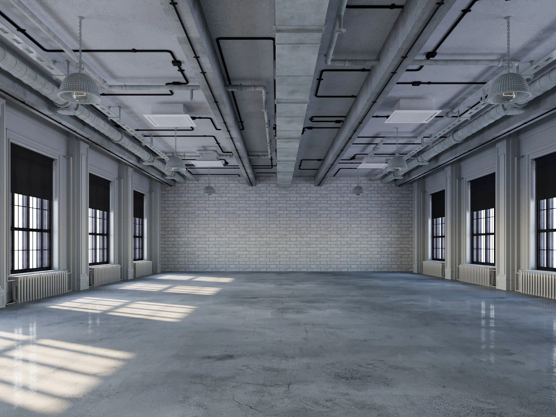 Loft Office 15 3D Model .c4d .max .obj .3ds .fbx .stl .blend 