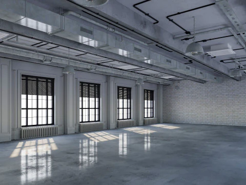 Loft Office 15 3D Model