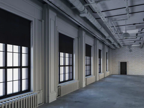 Loft Office 15 3D Model