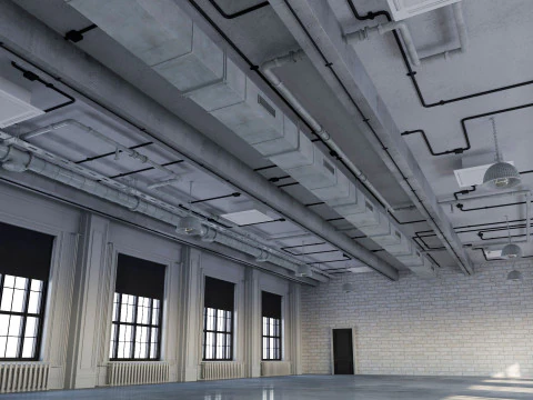 Loft Office 15 3D Model