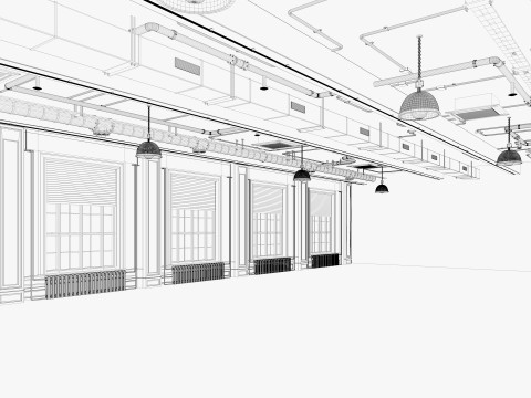 Loft Office 15 3D Model