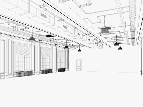 Loft Office 15 3D Model