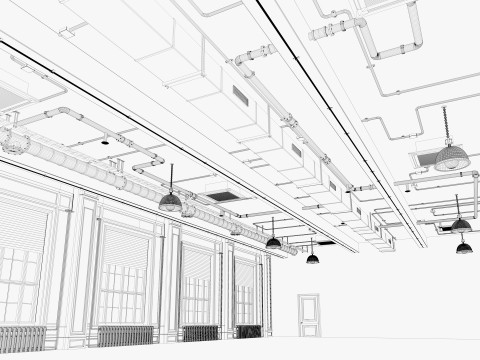 Loft Office 15 3D Model