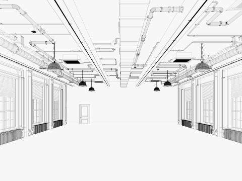 Loft Office 15 3D Model