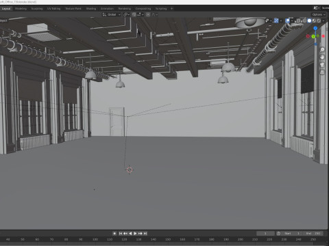 Loft Office 15 3D Model