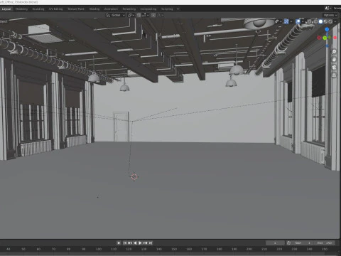 Loft Office 15 3D Model