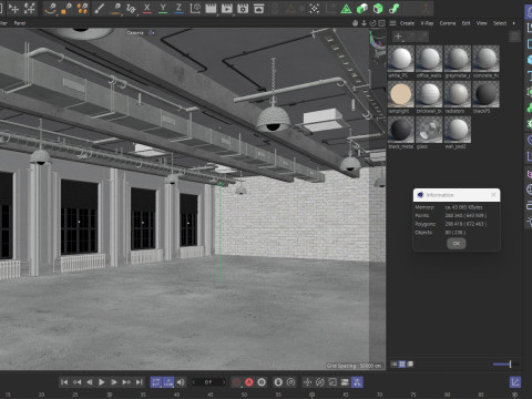 Loft Office 15 3D Model