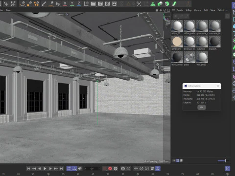 Loft Office 15 3D Model