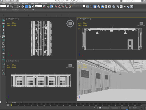 Loft Office 15 3D Model