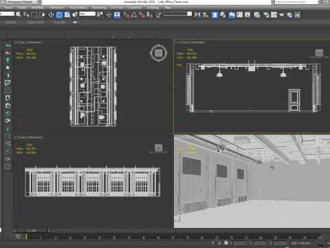 Loft Office 15 3D Model