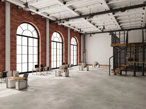 Loft Office 16 3D Model