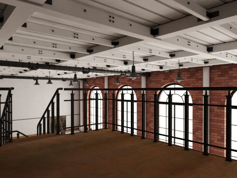 Loft Office 16 3D Model