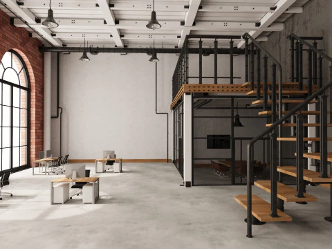 Loft Office 16 3D Model