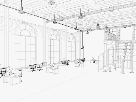 Loft Office 16 Modelo 3D