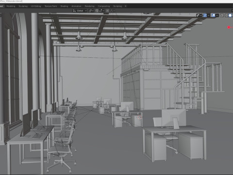Loft Office 16 Modelo 3D