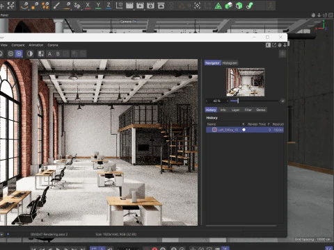 Loft Office 16 3D Model