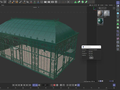 Classic Greenhouse 2 3D Model