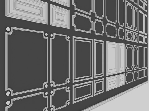 Decorative Wall Mouldings 3D Model