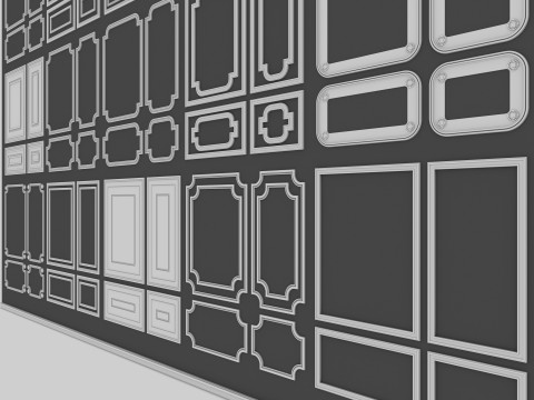 Decorative Wall Mouldings 3D Model