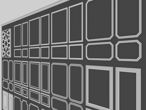 Decorative Wall Mouldings 3D Model