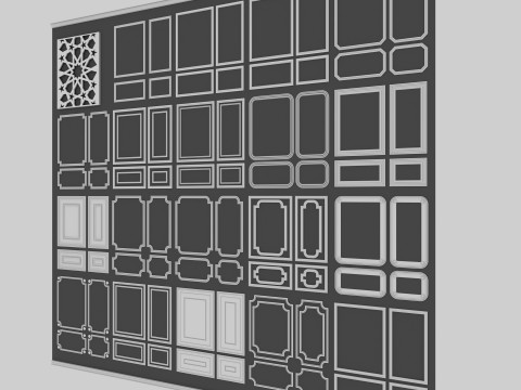 Decorative Wall Mouldings 3D Model