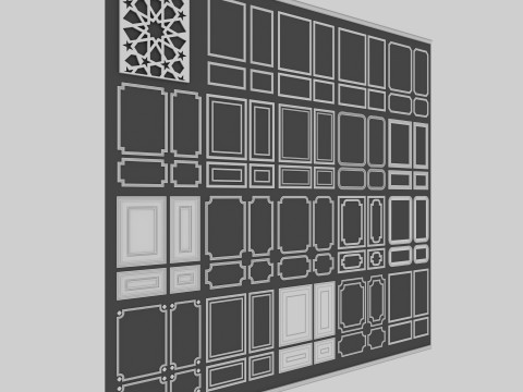 Decorative Wall Mouldings 3D Model