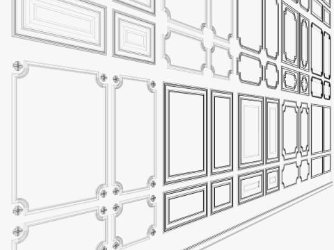 Decorative Wall Mouldings 3D Model