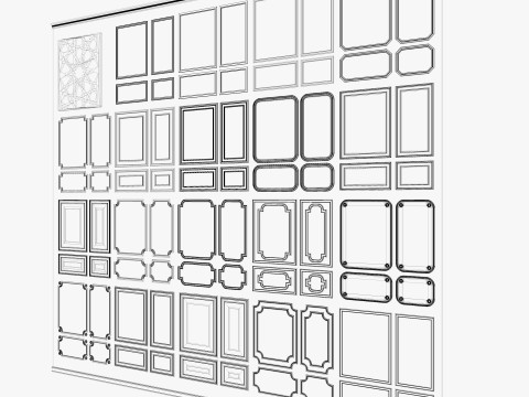 Decorative Wall Mouldings 3D Model