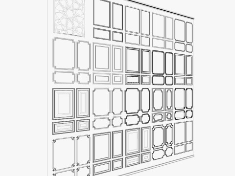 Decorative Wall Mouldings 3D Model